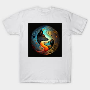 Yin Yang dogs T-Shirt